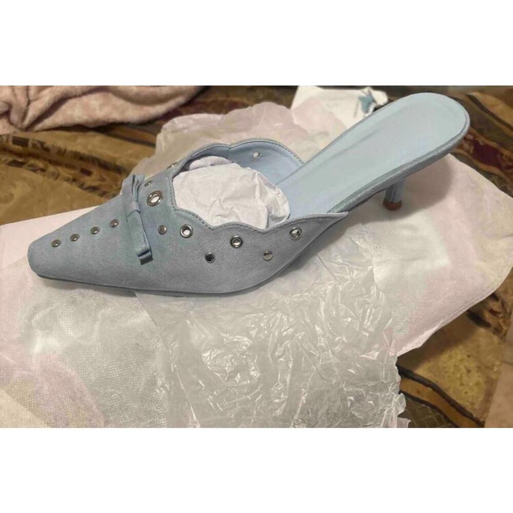 Blue kitten heels - Picture 2 of 2
